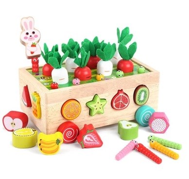 Каталка на колесиках морковка и червячки JHTOY - 556 ZT-SO-001705 - фото 1577