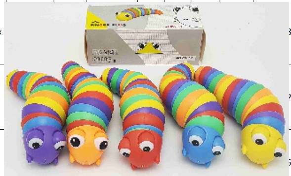 Игрушка антистресс, радужная гусеница ZT-SE-002961 - фото 2582