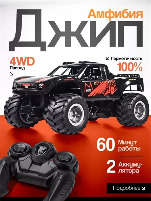 Машинка на пульте управления, вездеход Красный HC445378