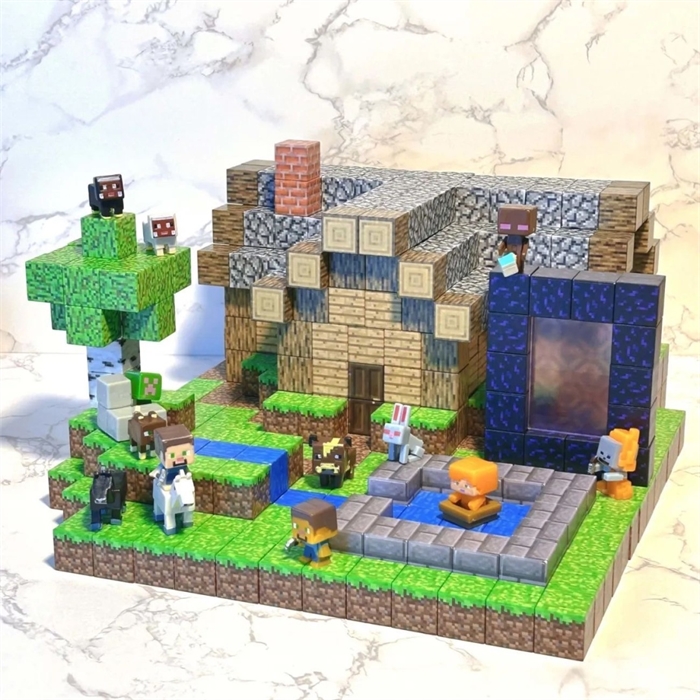 Конструктор магнитный Minecraft 192 дет. ZT-KO-005688