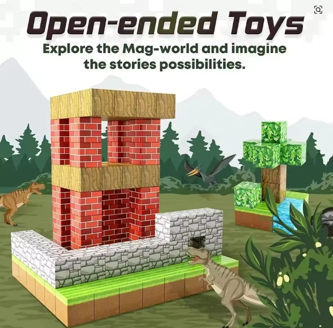 Конструктор магнитный Minecraft 64 дет. ZT-KO-005689