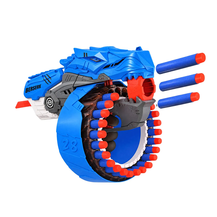 Бластер с вращающимся барабаном 48 патронов Blue ZT-IO-005887