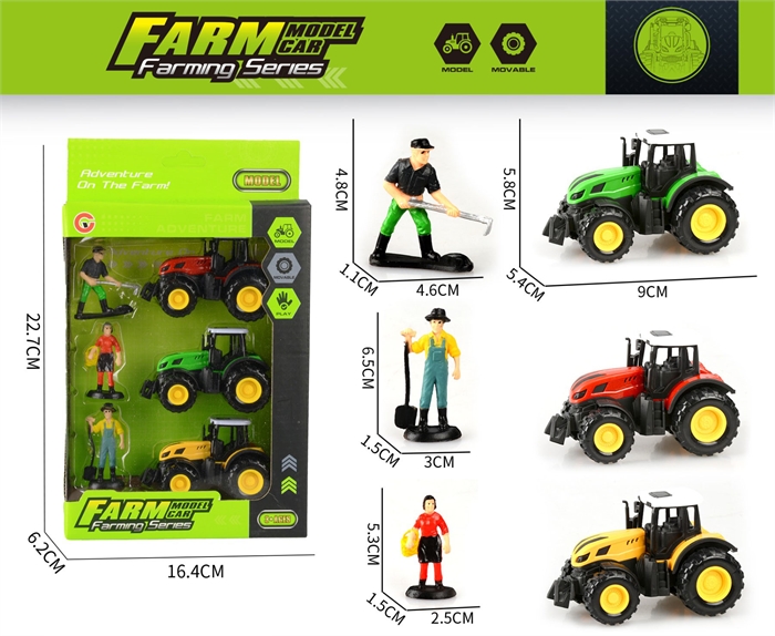 Игровой набор с тракторами Веселая Ферма ZT-TA-005863