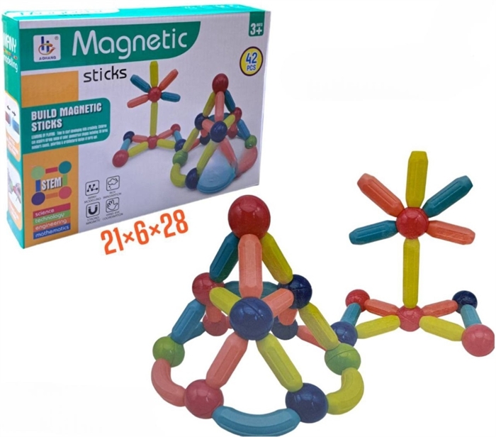 Магнитный конструктор. Шарики и палочки. 42 дет. 5269 ZT-KN-005269 - фото 5414