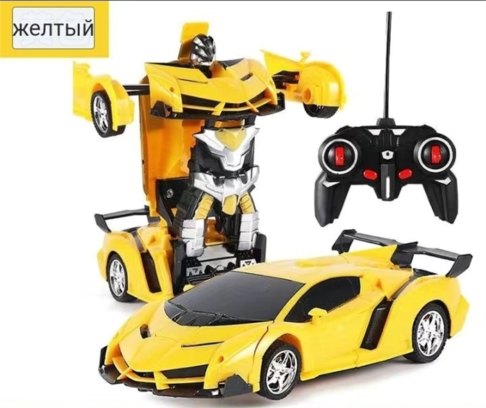 Робот Трансформер машина на радиоуправлении Lamborghini 10274 желтый HC435170-Y