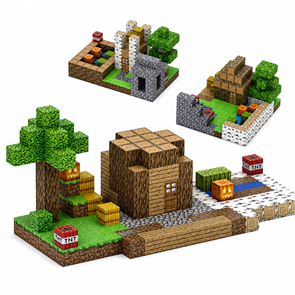 {{photo.Alt || photo.Description || 'Конструктор магнитный Minecraft 192 дет.'}}