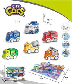 Игровой набор городских машинок с ковриком ZT-TA-005775