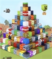 Конструктор магнитный Minecraft 108 дет.  Зеленый ZT-KO-005685