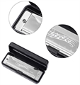 Губная гармошка металлическая (серебристая) ZT-MR-002522-С