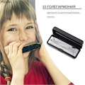 Губная гармошка металлическая (серебристая) ZT-MR-002522-С