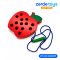 Шнуровка фрукты в коробке Яблоко ZT-MR-005007
