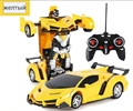 Робот Трансформер машина на радиоуправлении Lamborghini 10274 желтый HC435170-Y